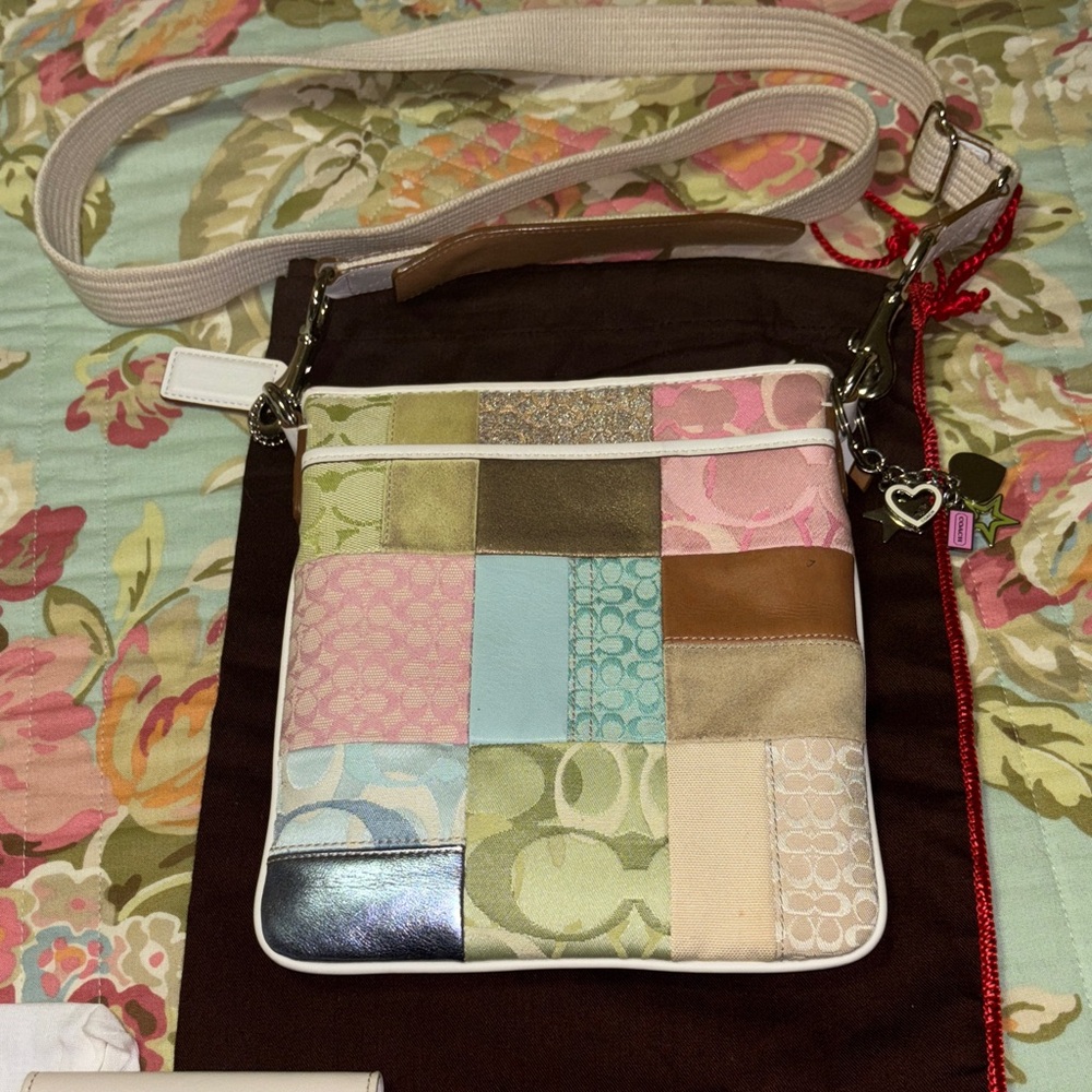 Coach Multicolor Patchwork Crossbody Bag